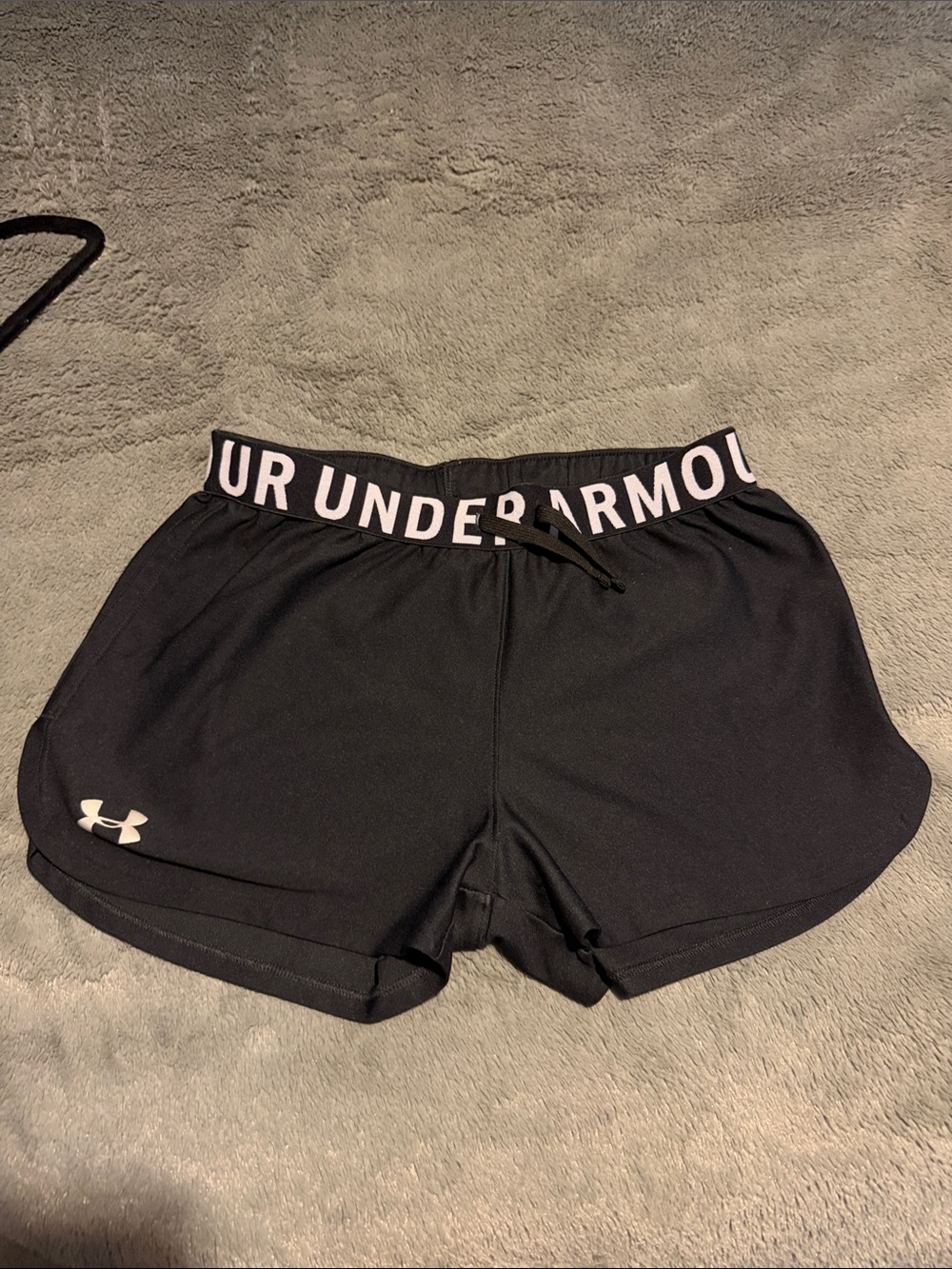 Under Armour Black Shorts with Branded Waistband